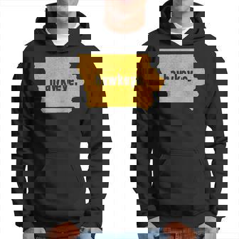 Iowa State Nickname Hawkeye [Distressed] Hoodie - Monsterry